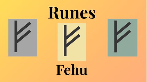 Fehu - Abundance is coming! 🌟🕯️