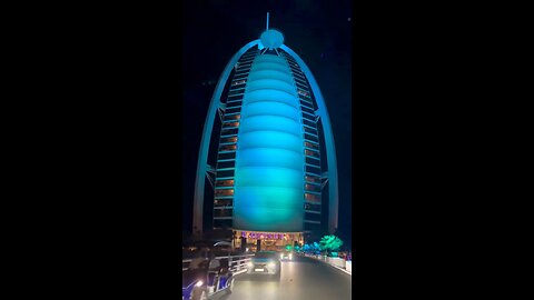 A beautiful Riding surrounding Burj Al Arab😍#beautifulhotel #luxurycars #luxury #burjalarab #dubai