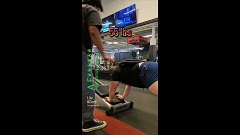 55lbs Dynamic Planks (Lite) | #fitness #shorts #core 💪