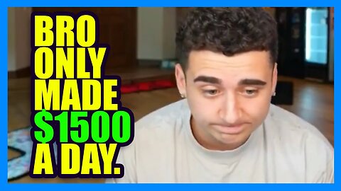 Gen Z Streamer Complains About ONLY Making $1500 on One Stream...
