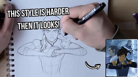 Character Study Practice: Drawing Korra from The Legend of Korra