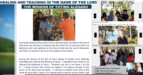 HEALING AND TEACHING IN THE NAME OF THE LORD - THE MISSION OF TOTING ALEGADO