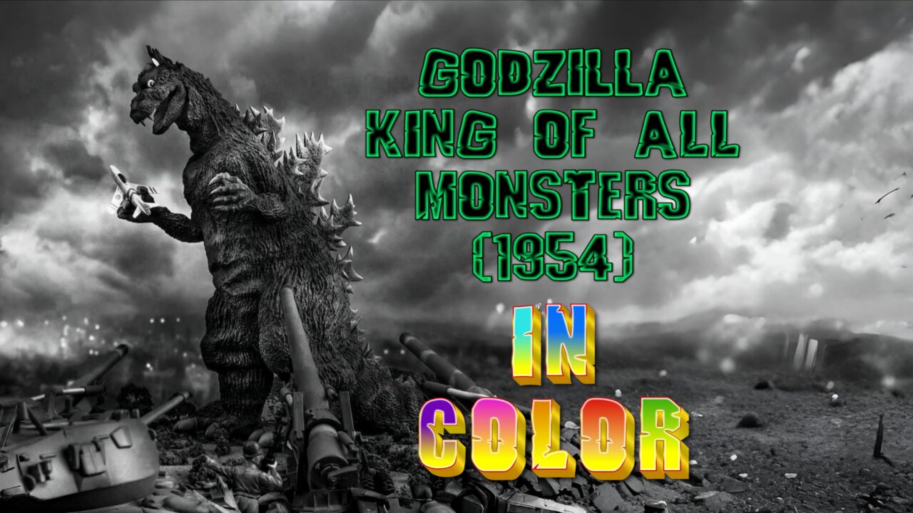 Godzilla King of all Monsters 1954 in color