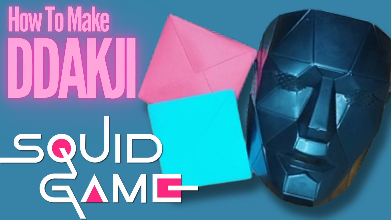 How To Make Paper Ddakji Like Squid Game | Easy Origami Ddakji Tutorial
