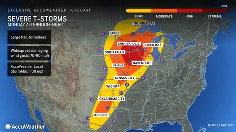 Multiday Outbreak Of Severe Storms With Large Tornadoes On Tap For Central US - Super New Moon Boom
