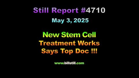 New Stem Cell Treatment Works Says Top Doc, 4710