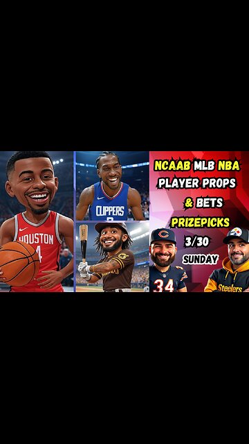 🏀 Sunday College Basketball Picks Today | Elite 8 PROPS | 🏀 NBA Props | ⚾️ MLB PROPS | For 3/30/25