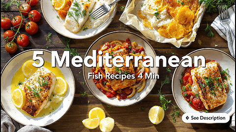 5 Mediterranean Fish Recipes in 4 Minutes | Fast, Fresh & Healthy Dinners