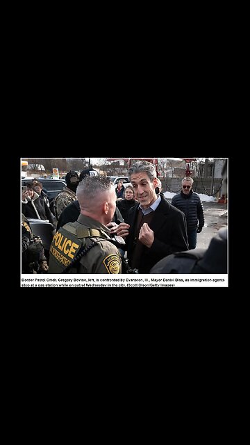 Illinois mayor & Patriot Border Patrol Chief face off during immigration enforcement sweep