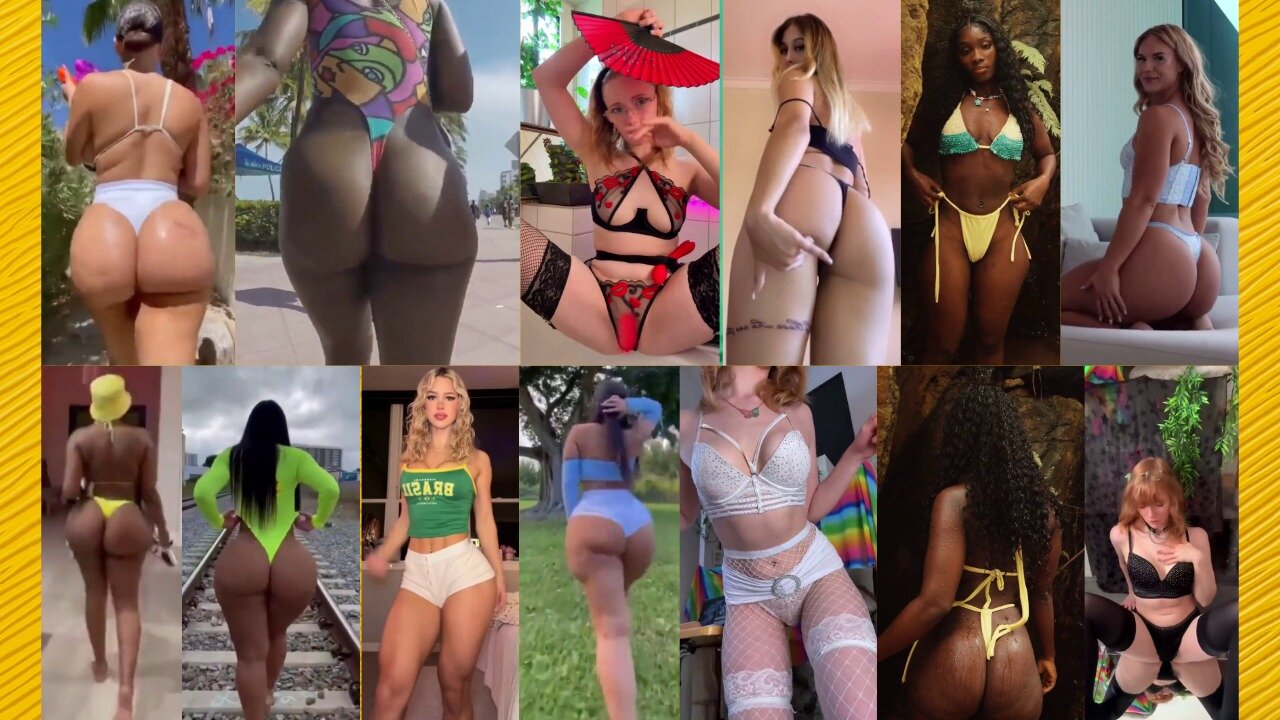 Ass compilation - Big bank tiktok challenge ❤️‍ClipchampGirls 2025