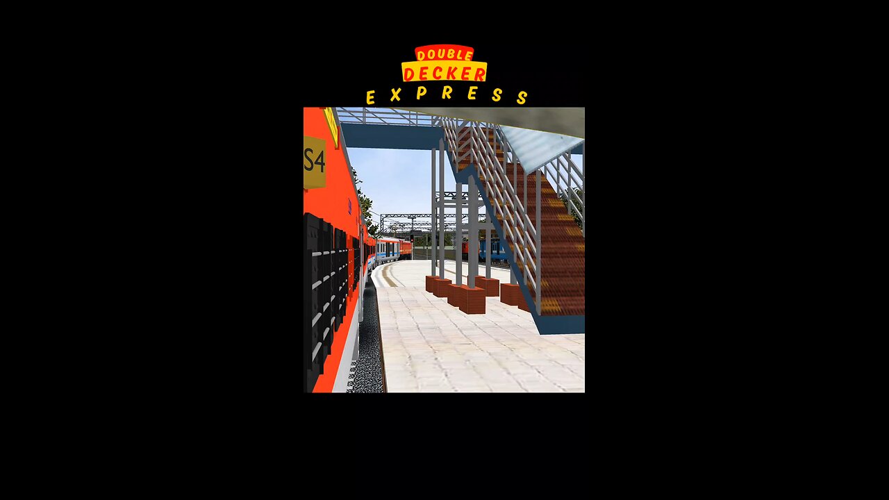 Epic Double-Decker Express Thunderous Crossing at Rewari
