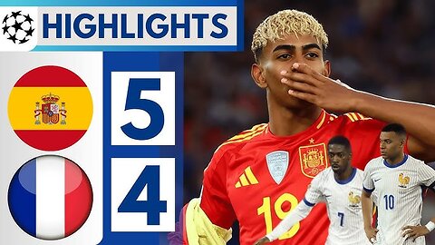 🔴 Spain vs France (5-4) HIGHLIGHTS _ UEFA Nations League Semi-Final