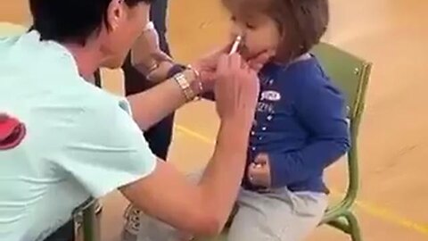 Spain has started vaccinating children in schools.With the new nasal flu spray