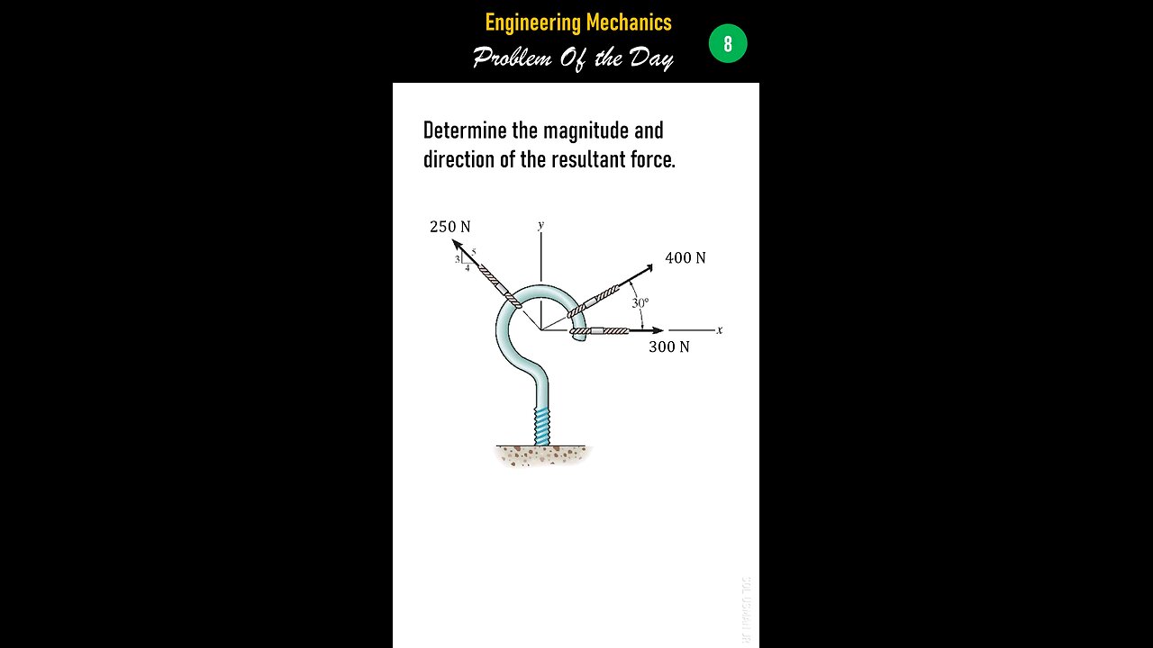 Mechanics of Statics - Problem of the Day 8