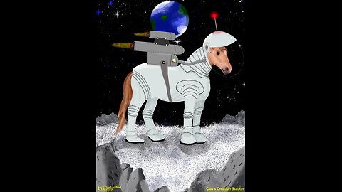Mission to Mars , Horse fitted for space suit. No Commentary