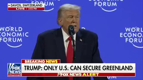 WEF Crowd’s Jaws Drop as Trump Gives His Ultimatum on Greenland