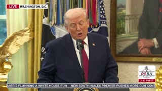 RSBN - President Trump on lowering the classification of Marijuana: "Yes...strongly" - 12/15/2025