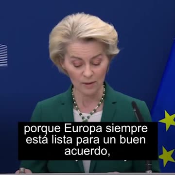 Europa está dispuesta a entablar negociaciones con los Estados Unidos.