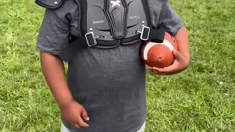 Thought bro was about to do some damage (highland_park_jets/IG) #shorts #football #kids #funny