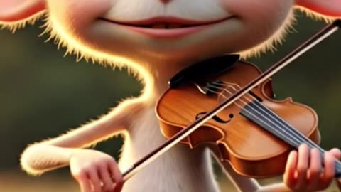 plays the violin