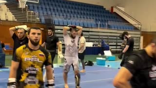 Khabib Nurmagomedov Motivates His Exhausted Team After Grueling Training