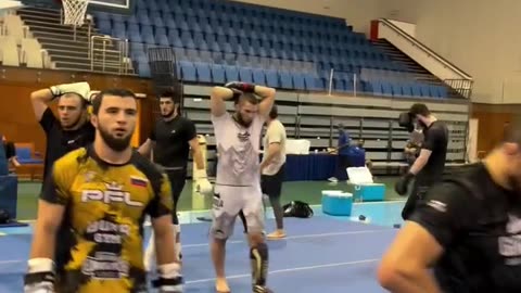 Khabib Nurmagomedov Motivates His Exhausted Team After Grueling Training