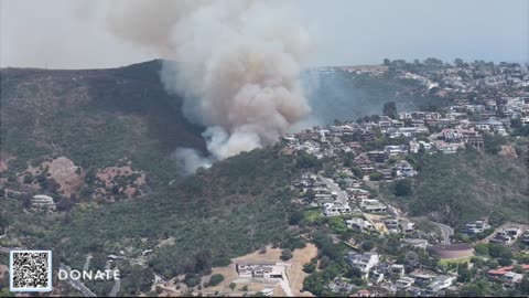 Breaking Major Fire in Laguna Beach CA