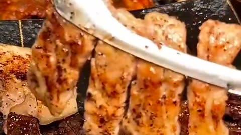 The juicy and glazy steak, grilled perfectly.