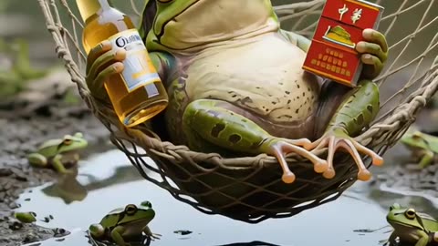 Frogs enjoy the life