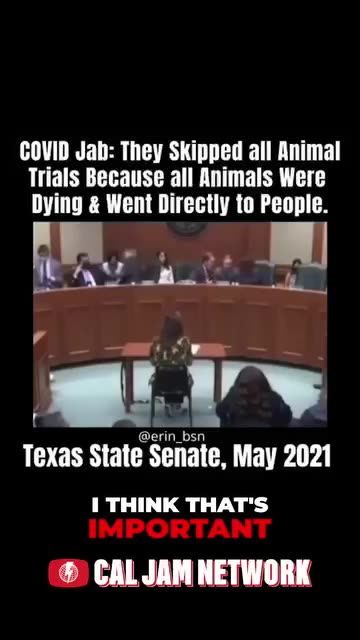 COVID Jab: They Skipped all Animal Trials Because all Animals Were Dying & Went Directly to People.