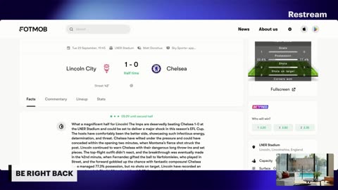 LINCOLN CITY VS CHELSEA : 2025-2026 CARABAO CUP THIRD ROUND MATCH LIVE WATCH-ALONG