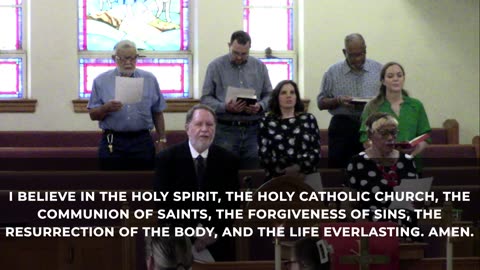 Sunday worship service