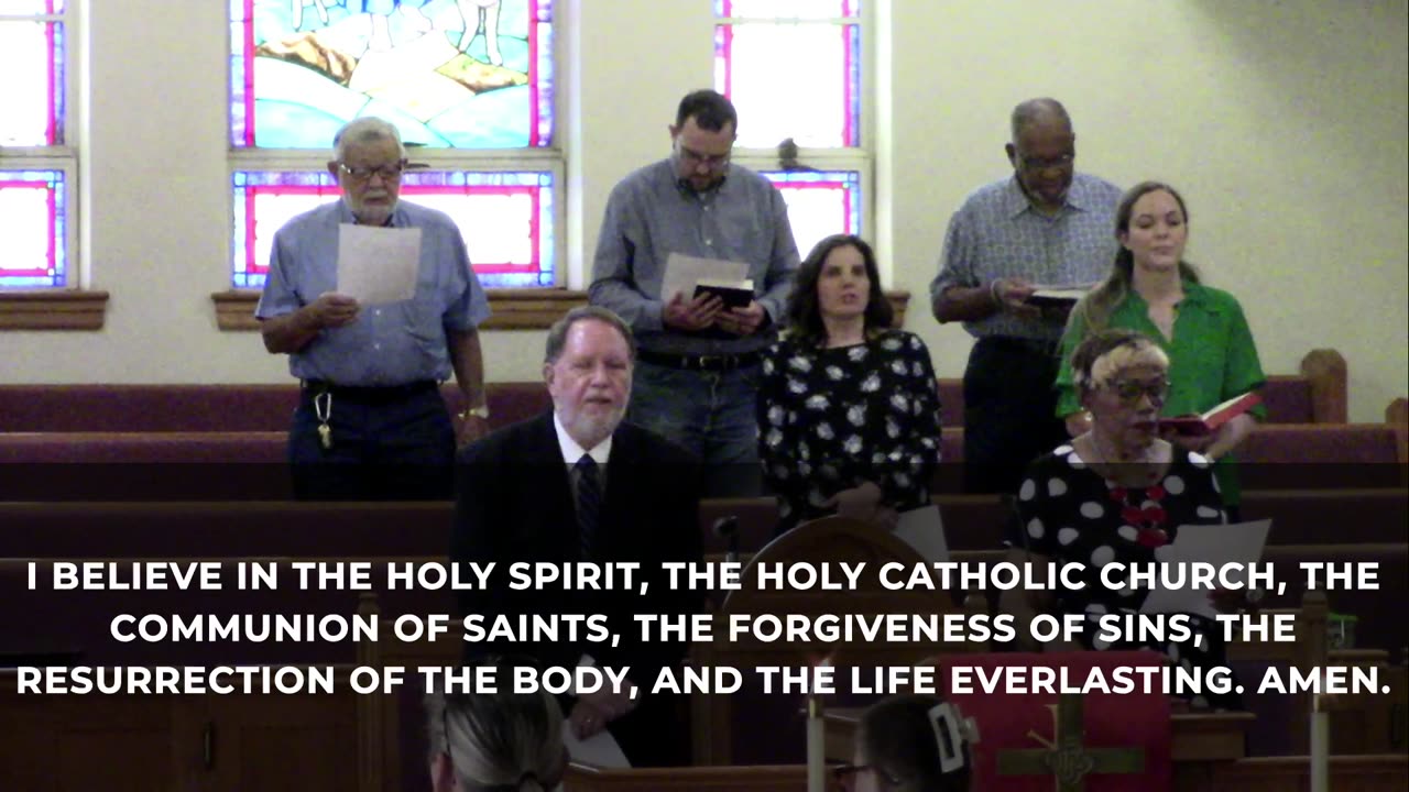 Sunday worship service