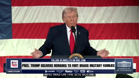LIVE: President Trump Delivers Remarks to Fort Bragg Military Families