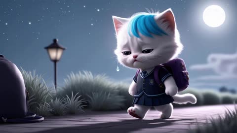 Cat Bullied at School 😿 _cat _cartoon _shortvideo _catlover(1080P_HD)