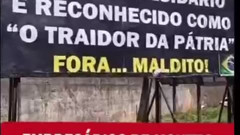 cidade de Montes Claros MG faz banner especial para o presidente Lula ótimo recado!!