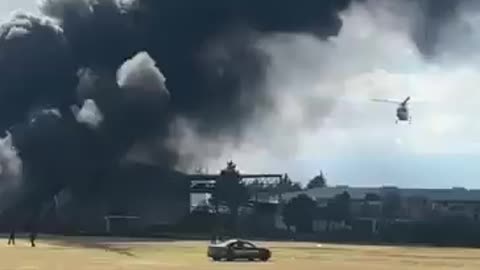 Small plane crashes in San Pedro Totoltepec, Mexico, sparking a fire. No word on casualties.