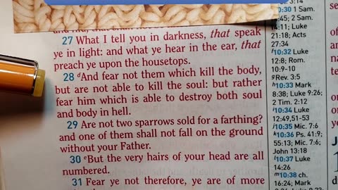 What I tell you in darkness, that speak ye in light..