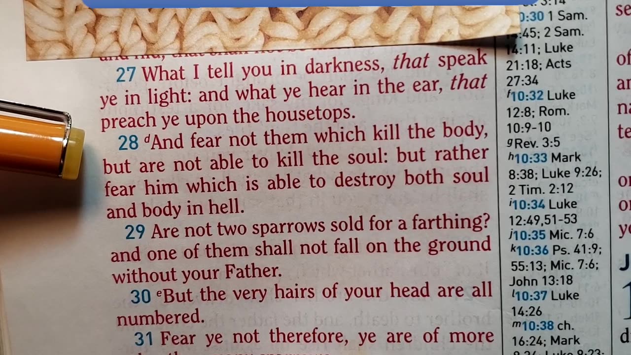 What I tell you in darkness, that speak ye in light..