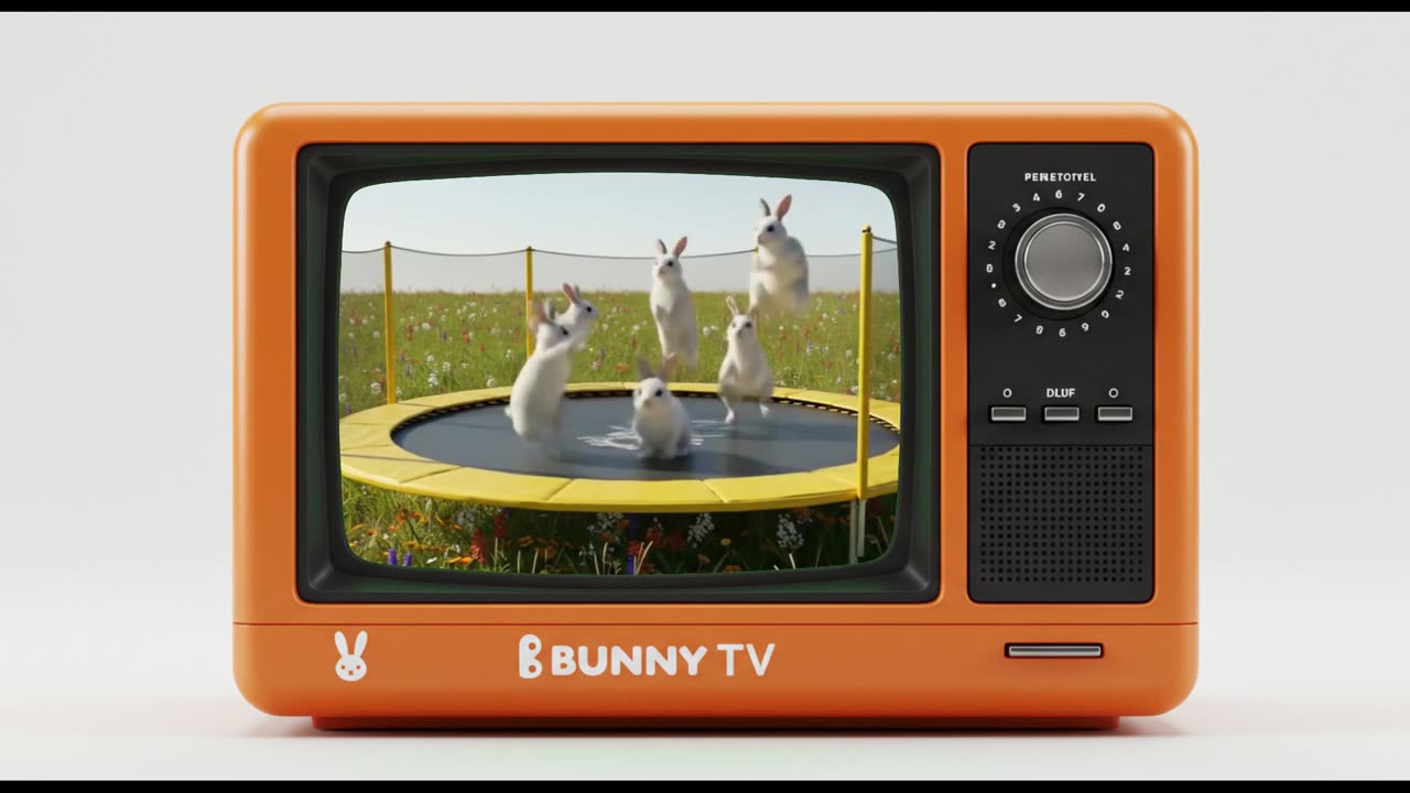 BUNNIES ON A TRAMPOLINE