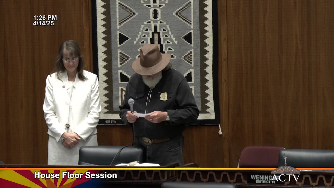 AZGOP New Chaplain Roger Pickerill. Sponsored by Rep. Lisa Fink