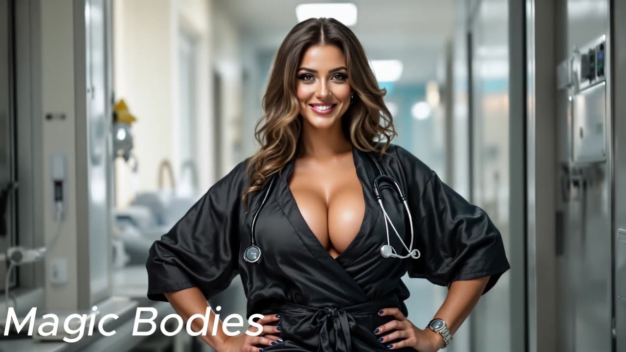 Natural Older Woman Over 40 Attractively Dressed Classy Shine as Doctor