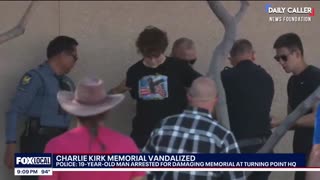 Man THROWN After STOMPING On Charlie Kirk Memorial