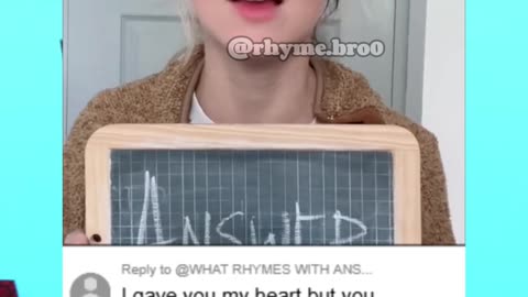 What rhymes with Answer ? Chat Music