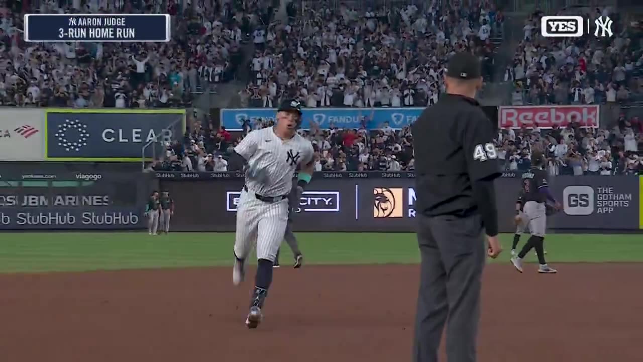 MLB - ALL RISE. The Captain gives the @Yankees the early lead.