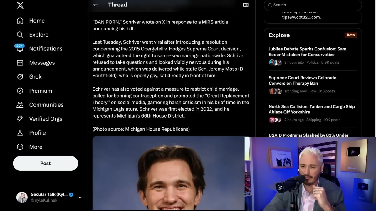 ‘IT’S A SCOURGE!’: MAGA Closet Case Proposes FULL P*RN BAN _ The Kyle Kulinski Show