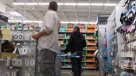 Farting while staring people down