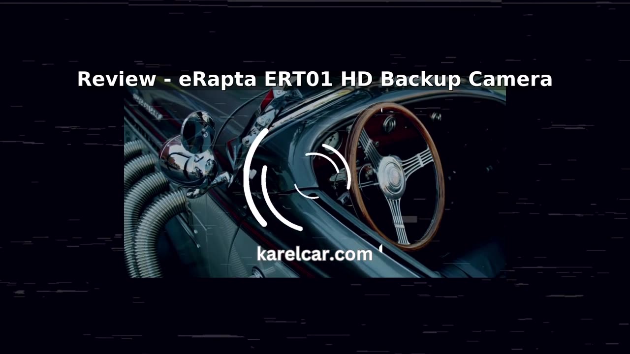 eRapta ERT01 HD Backup Camera Rear View License Plate Reverse Camera Universal f