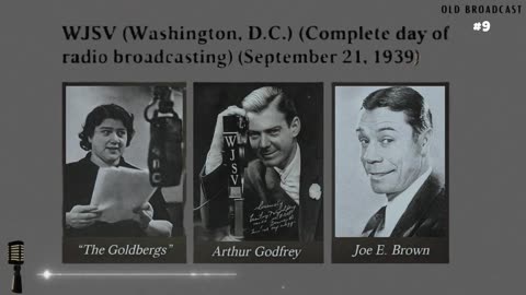 1939 Radio: WJSV Broadcast Day Pt 9 - FDR's Neutrality Speech & Daladier's Reply, OTR Time Capsule