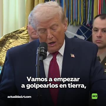 Trump reitera que EE.UU. empezará a golpear por tierra contra objetivos 'narco'